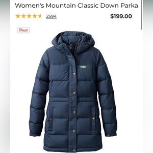 LL BEAN mountain classic down 1x plus